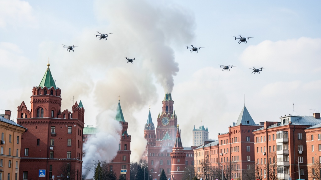 Moscú bajo fuego: El mayor ataque con drones ucraniano