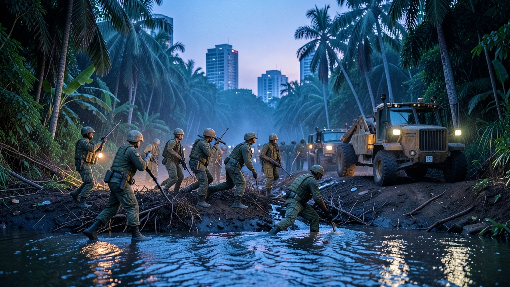 El Ejército desarticula focos de minería ilegal en la Amazonía ecuatoriana tras inteligencia militar