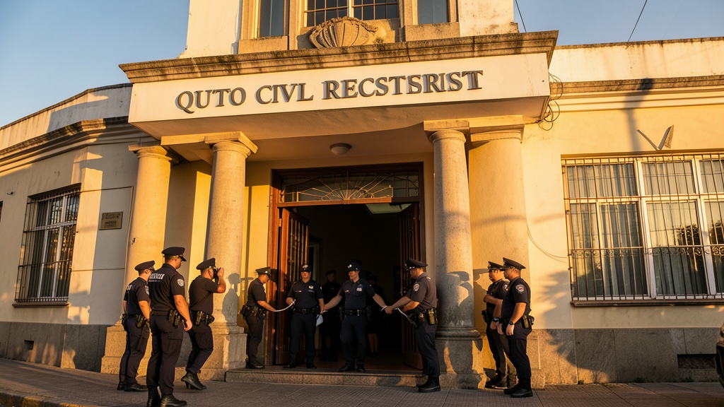 Aprehensión por amenazas en el Registro Civil de Quito refuerza la política de seguridad del gobierno