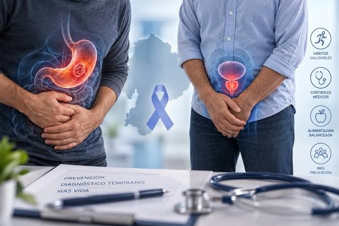 Cáncer de próstata domina casos en Ecuador; cáncer de estómago causa más muertes