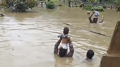 Desborde fluvial deja aislados a moradores de Isla Luis Vargas Torres en Esmeraldas