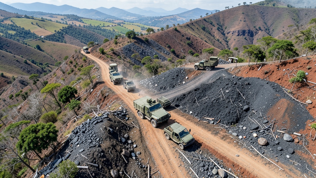 Ejército desmantela red ilegal: incautan más de 18 mil sacos en operativos contra minería no regulada