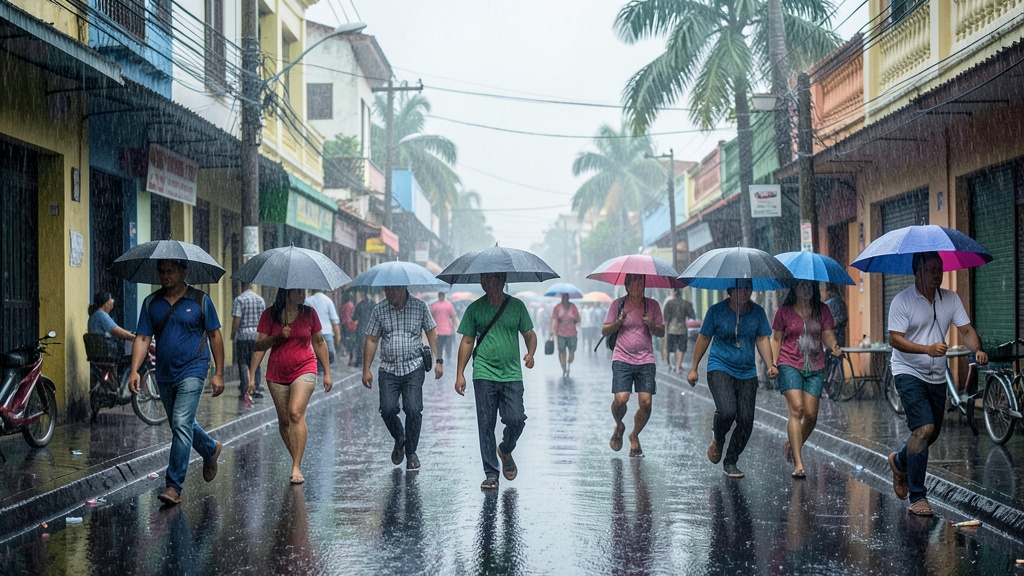 Alerta meteorológica del Inamhi por lluvias intensas este 29 de octubre