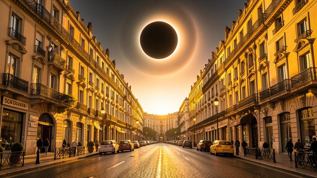 Eclipse solar raro teñirá cielo español de oro: fenómeno histórico