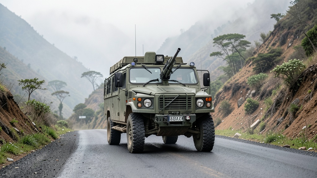 Ejército ecuatoriano despliega morteros y lanzacohetes BM-21 contra la minería ilegal en Imbabura