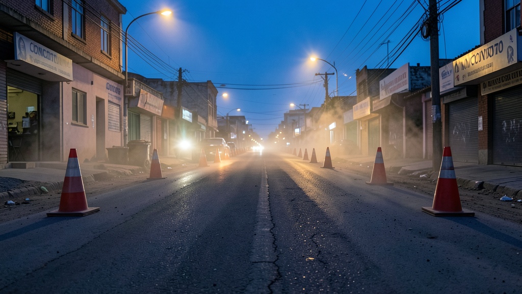 Cierre total del redondel de Conocoto por obras viales este feriado