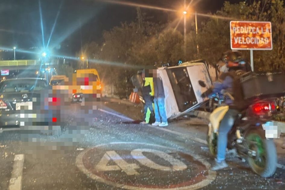 Choque múltiple con seis vehículos deja heridos y cierres viales en Quito