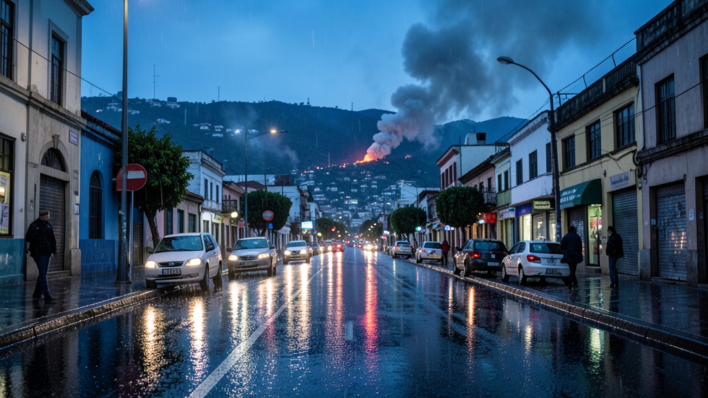 Contrastes climáticos: Lluvia en Quito Sur mientras Bomberos combaten fuego en Casitagua