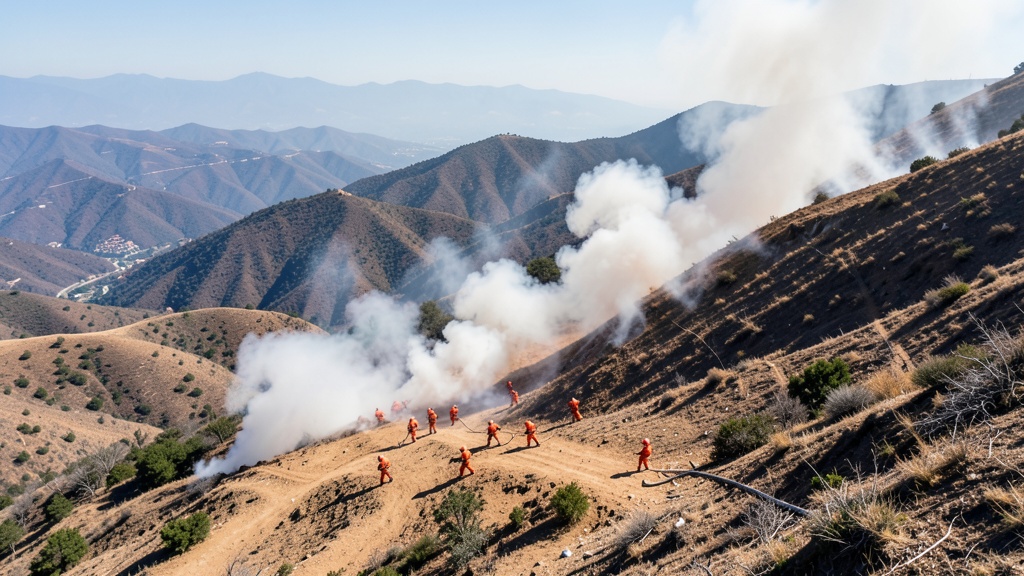 Incendio forestal en La Vicentina moviliza a 100 bomberos en Quito