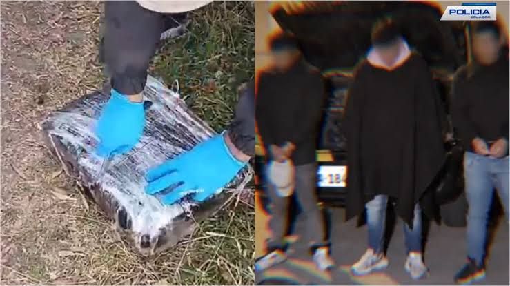 Desmantelan red narco en Carchi: detienen a tres colombianos y decomisan 300 kilos de marihuana