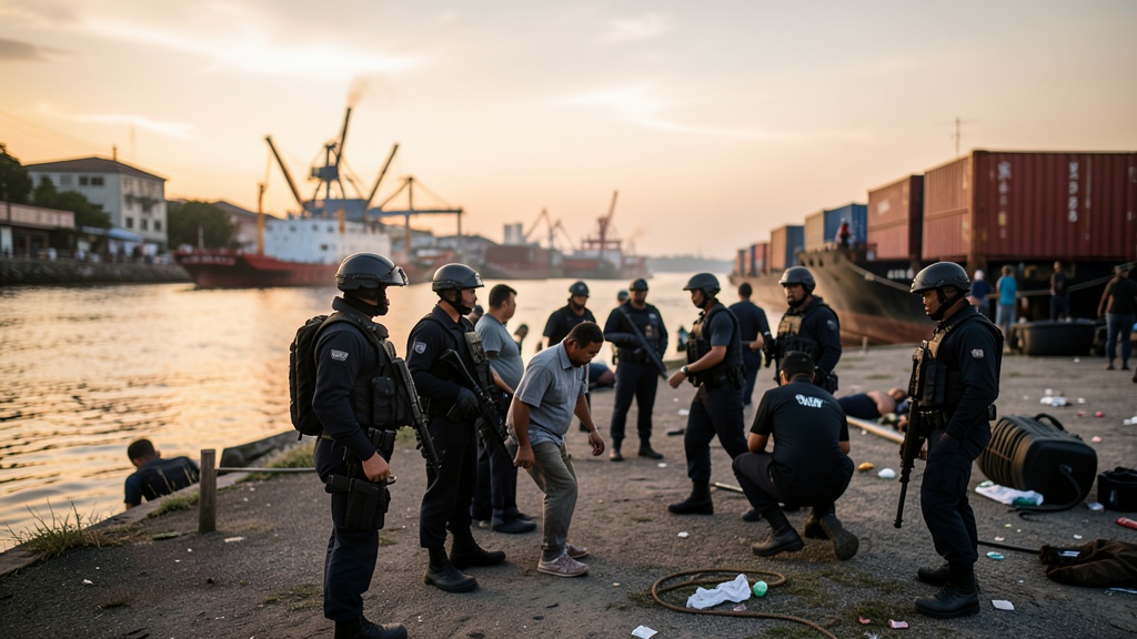 Operativo fluvial y terrestre de la Armada deja ocho aprehendidos en el sur de Guayaquil