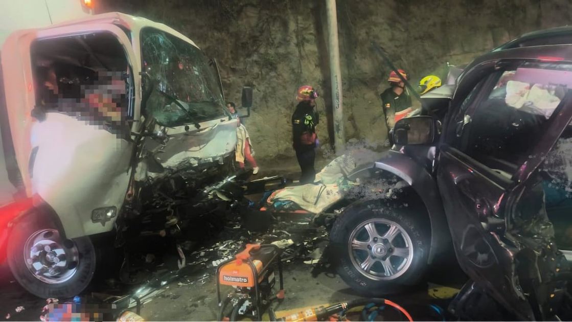 Choque fatal en Tisaleo deja un muerto y seis heridos