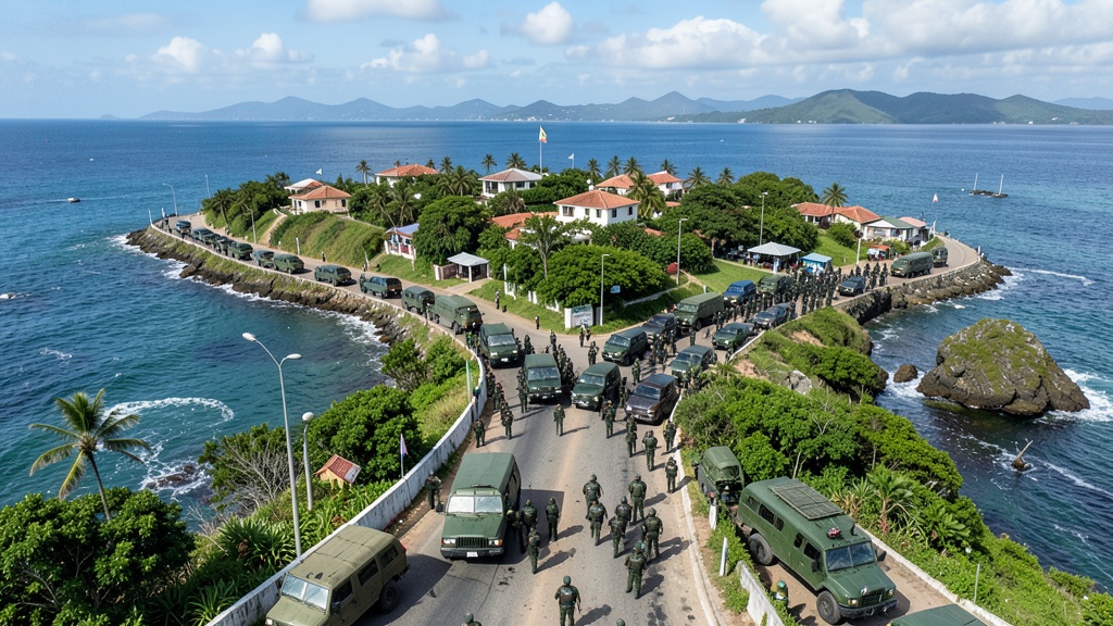 Operativo policial y militar interviene la exclusiva isla Mocolí en Samborondón