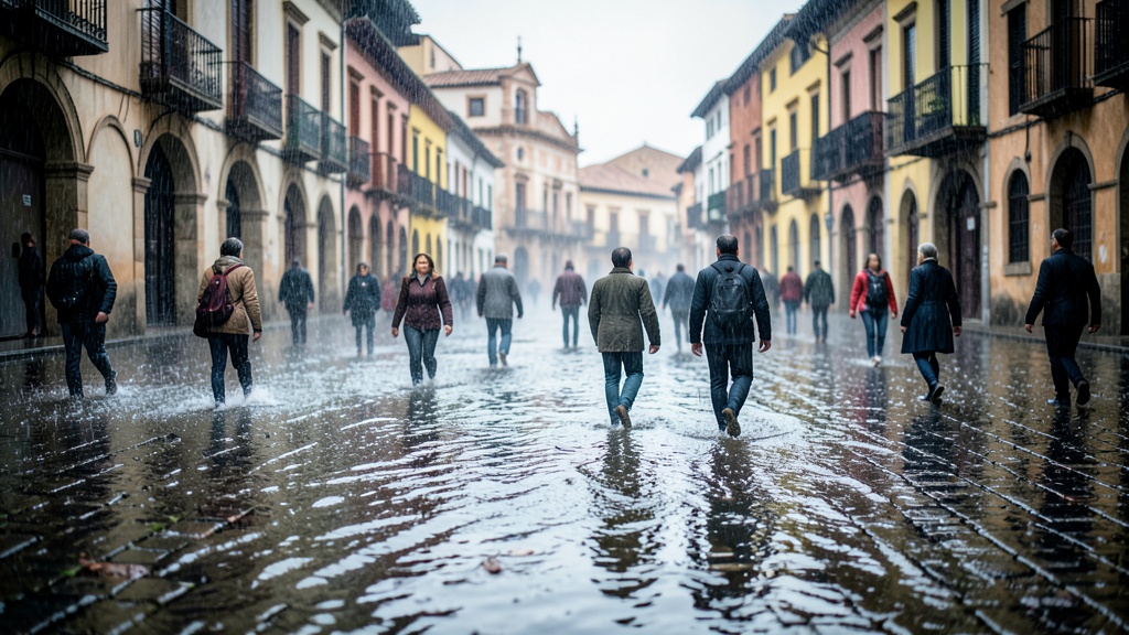 Lluvias en Azuay provocan desborde del Río Tomebamba e inundaciones en Cuenca