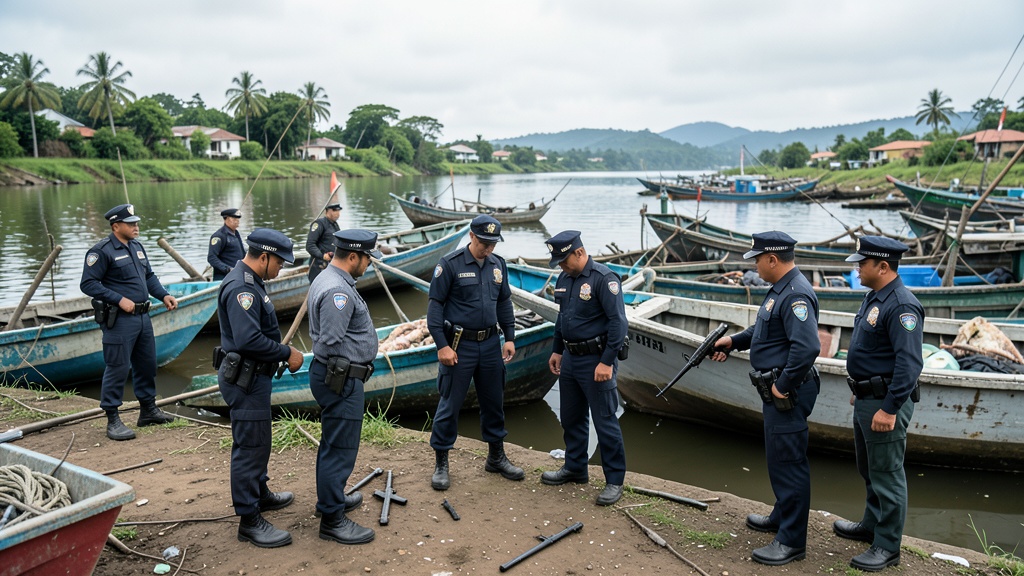 Policía desmantela red criminal que operaba armas desde camaroneras del Guayas