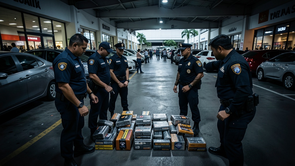 Policía decomisa cerca de 40 tacos de dinamita a mujer en estacionamiento de centro comercial de Guayaquil