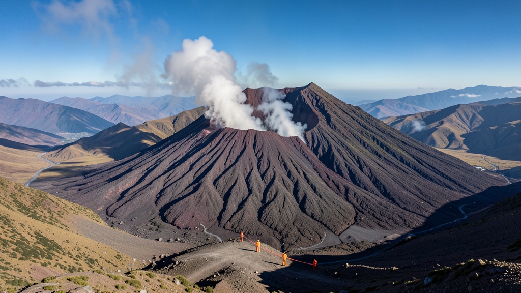 Volcán Sangay activa alerta naranja tras nueva explosión; autoridades refuerzan monitoreo