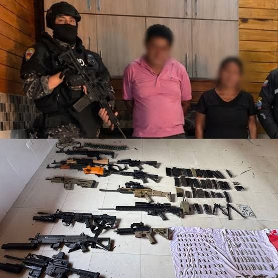 Operativo policial desmantela red de almacenamiento de armamento en Guayaquil