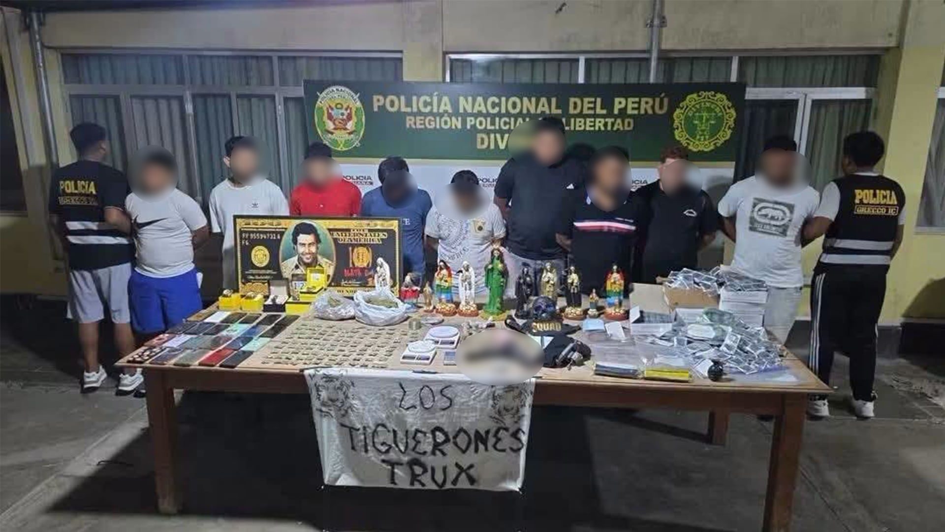 Desarticulan red de Los Tiguerones Trux en Perú con nueve detenciones clave