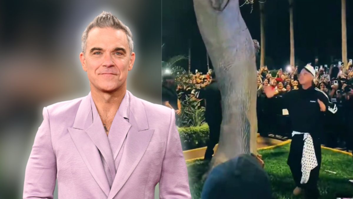 Robbie Williams sorprende a fans con concierto improvisado fuera de su hotel en Lima