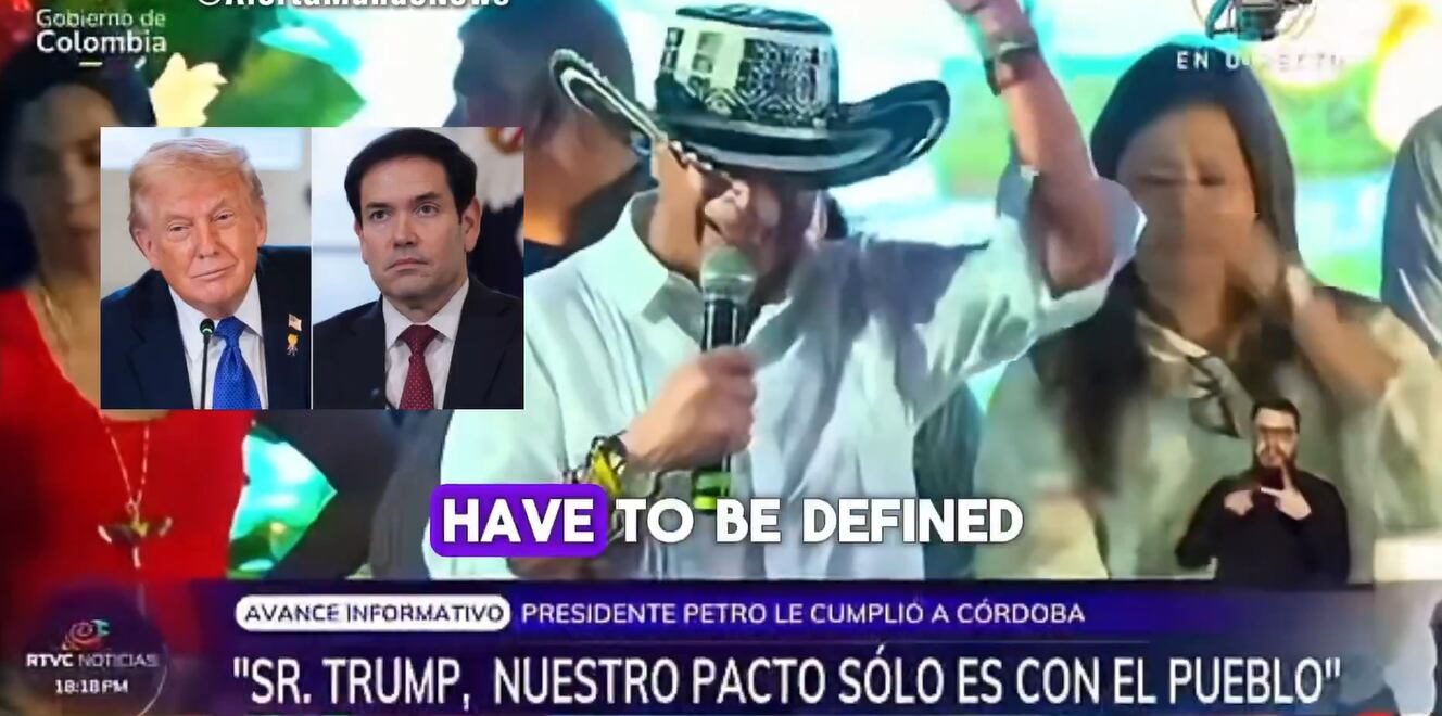 Petro advierte lucha política si Trump y Rubio no se definen sobre su gobierno