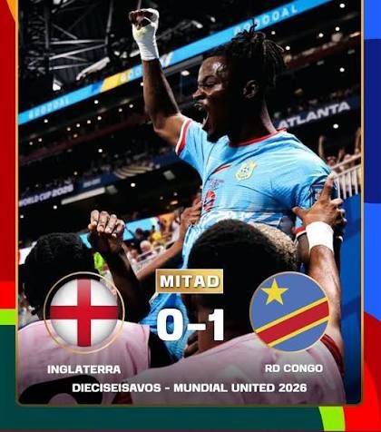 La República Democrática del Congo sorprende al vencer a Inglaterra en los dieciseisavos de final