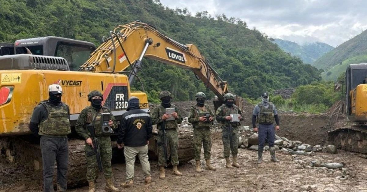 El Ejército desarticula focos de minería ilegal en la Amazonía ecuatoriana tras inteligencia militar