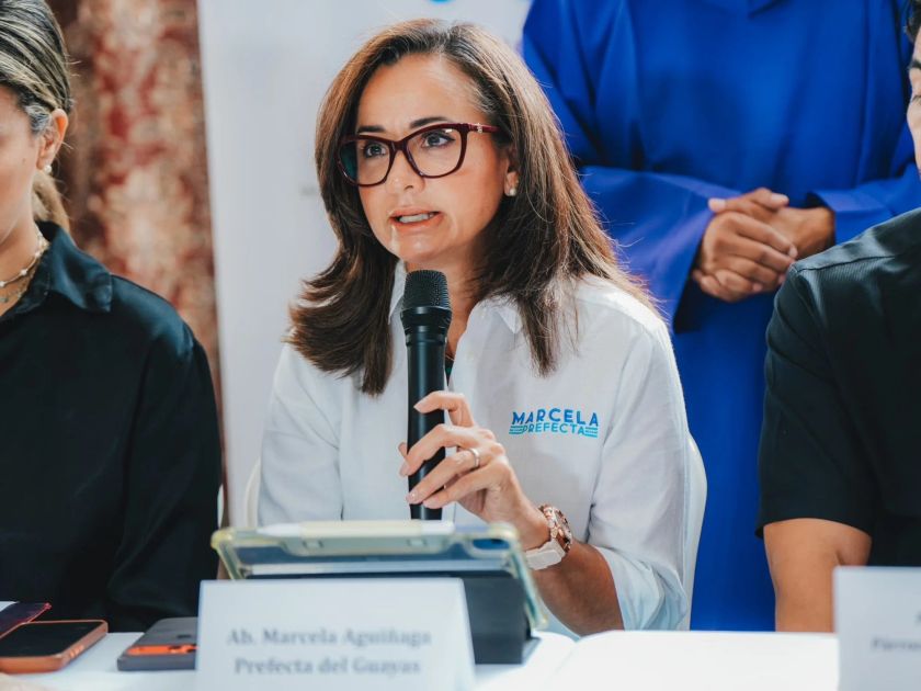 Marcela Aguiñaga debe presentar terna para elegir nuevo viceprefecto en Guayas tras renuncia