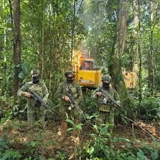 Operación militar en Francisco de Orellana desarticula campamentos de economías ilícitas en la frontera
