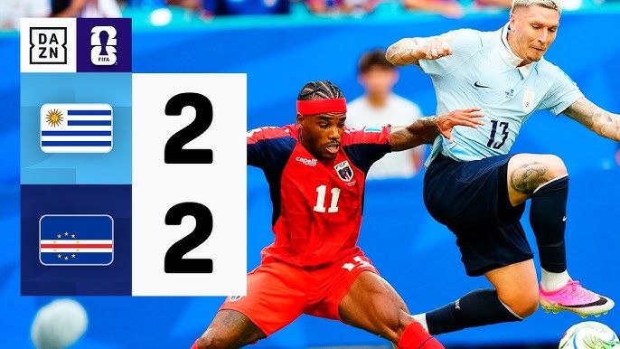Uruguay empató 2-2 con Cabo Verde y ahora debe vencer a España para sobrevivir al Mundial