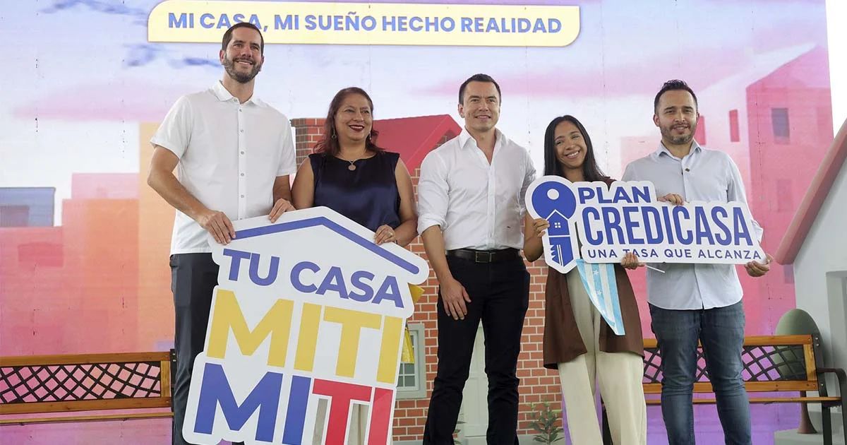 El programa Casa100 de Daniel Noboa busca transformar la política habitacional en Ecuador