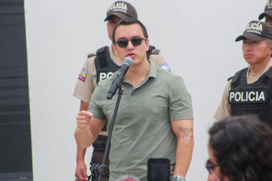 Noboa responde a Correa con cifras: destaca reducción del 35% en homicidios en provincias fronterizas